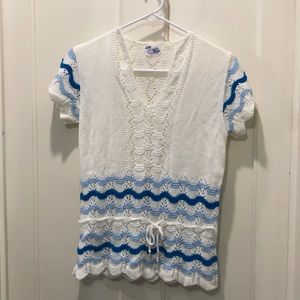 Vintage Crochet Top Ladies Small